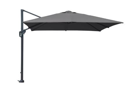 Garden Plus parasol déporté de luxe 3x3 m gris 1