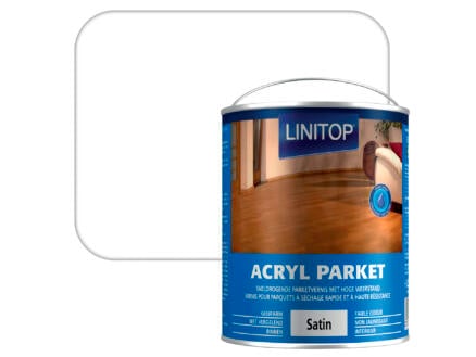 Linitop parketvernis acryl zijdeglans 2,5l kleurloos 1