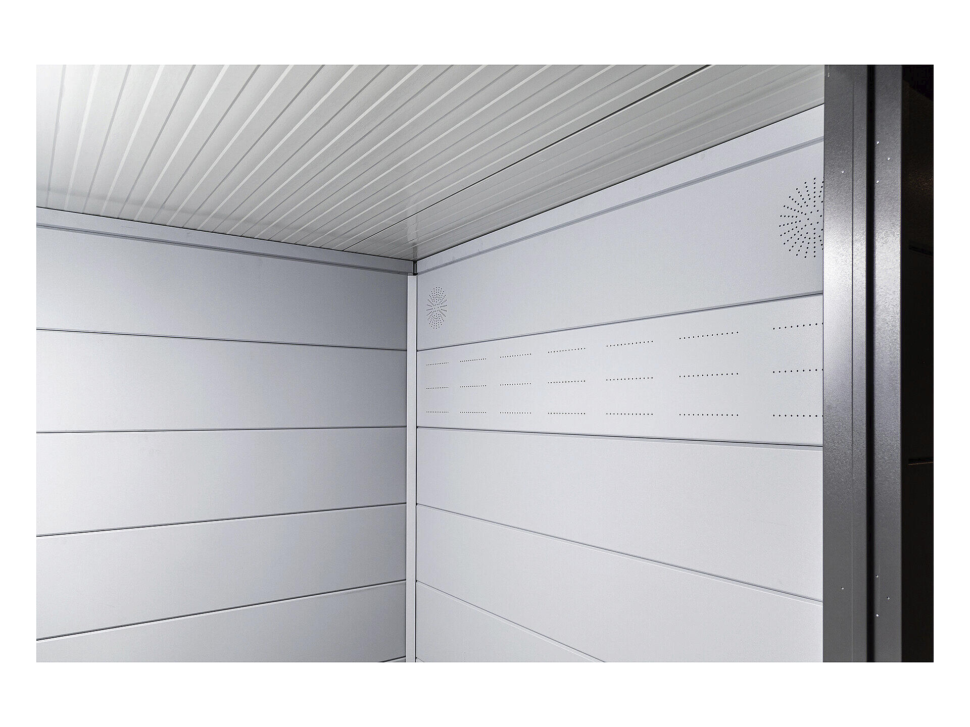 Telluria paroi intérieure Luminato 3930 abri de jardin gris clair