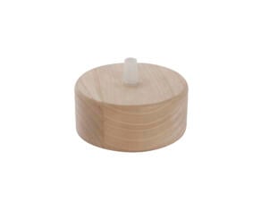 Chacon pavillon bois pour suspension 1 trou 10cm brun