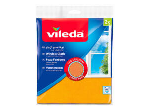 Vileda peau de chamois fenêtres +30% microfibre 20x18 cm 2 pièces
