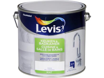 Levis peinture cuisine & salle de bains mat 2,5l cendres 1