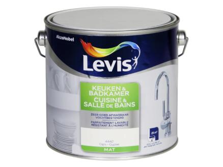 Levis peinture cuisine & salle de bains mat 2,5l gypse 1