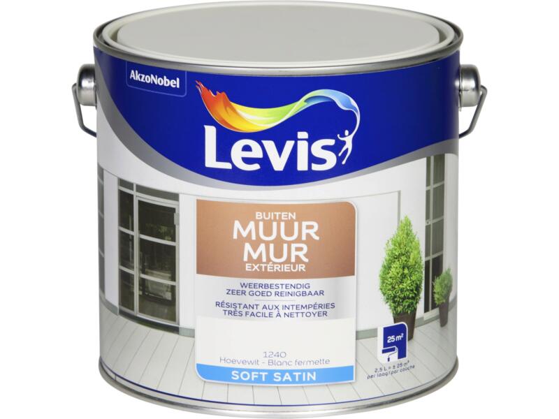 Levis peinture façade satin 2,5l blanc fermette