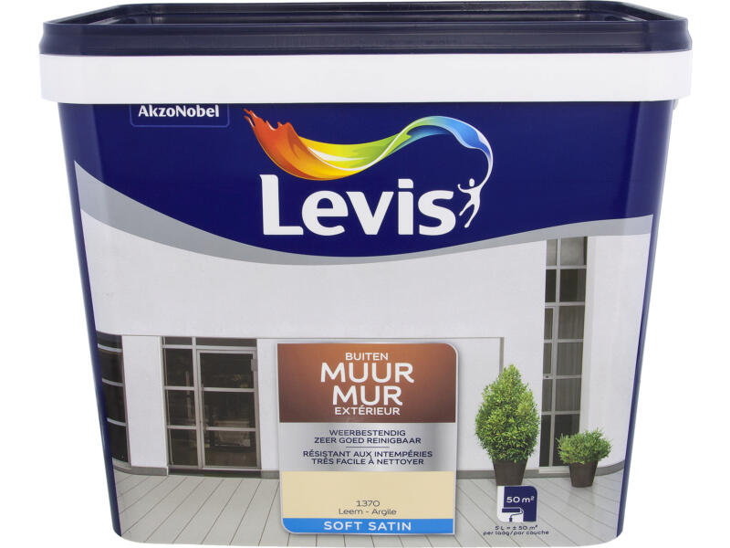 Levis peinture façade satin 5l argile | Hubo