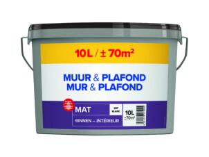 Hubo peinture mur et plafond mat intérieur 10l blanc