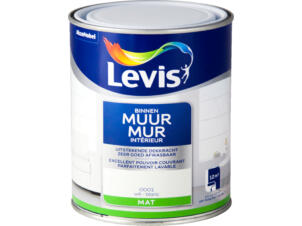 Levis peinture murale latex mat 1l blanc