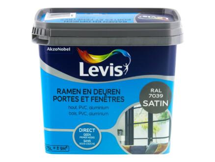 Levis peinture portes & fenêtres satin 0,75l gris quartz 1