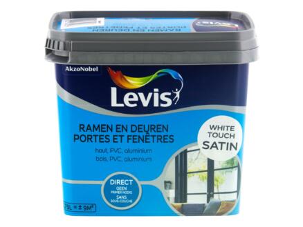 Levis peinture portes & fenêtres satin 0,75l white touch 1