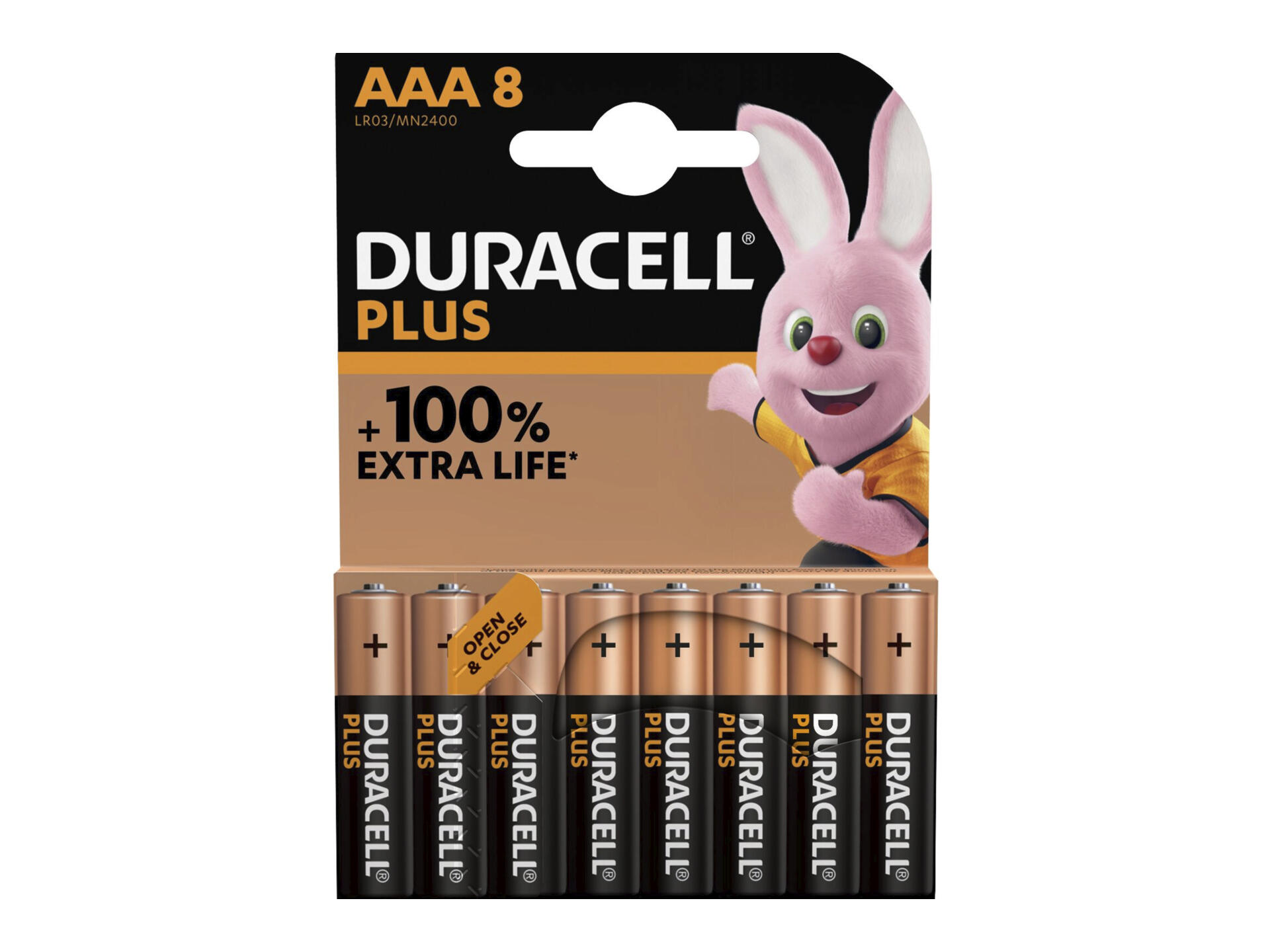 Duracell pile alcaline AAA 8 pièces