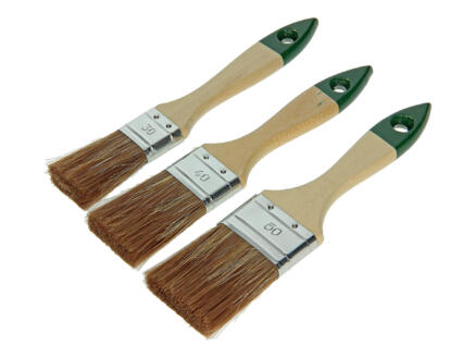 Sam pinceau plat peinture acrylique set de 3