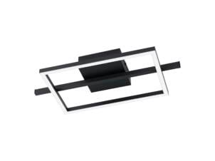 Eglo plafonnier LED Amandolo 40 x 20cm noir + télécommande