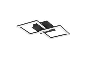 Eglo plafonnier LED RGBIC noir blanc + télécommande