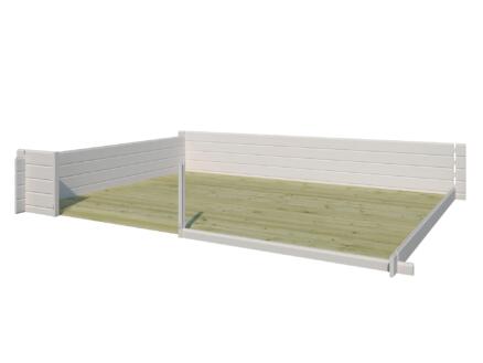 Woodlands plancher pour Birmingham XL 505x295x318 cm imprégné 1
