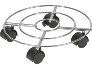 Practo Garden plantenroller 30cm 60kg chroom grijs