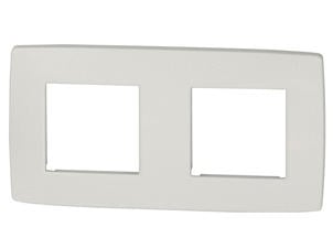 Niko plaque de recouvrement double horizontal Original white