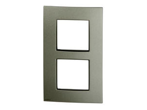 Niko plaque de recouvrement double vertical Intense bronze