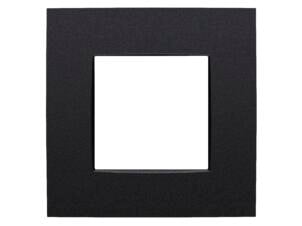Niko plaque de recouvrement simple Intense noir mat
