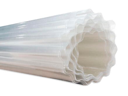 Scala plaque ondulée 76/18 2,5m polyester transparent par mètre courant 1