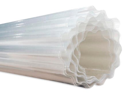 Scala plaque ondulée 76/18 2m polyester transparent par mètre courant 1