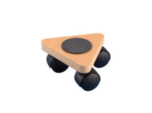 Mottez plateau roulant triangle 13cm 75kg
