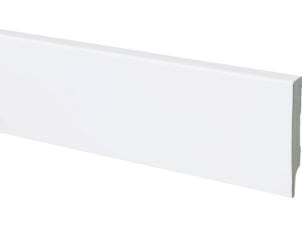 plinthe V313 80x12mm 240cm MDF bloc blanc