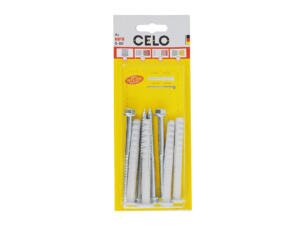 Celo pluggen met schroef 8x80 mm 4 stuks