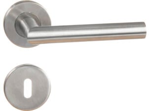 Linea Bertomani poignée de porte avec rosace inox