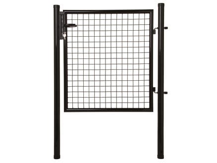 Giardino poort met slot 125x100 cm zwart 1