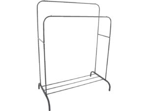 Practo Home portant vêtements double extra lourd 110x54x125/145 cm noir