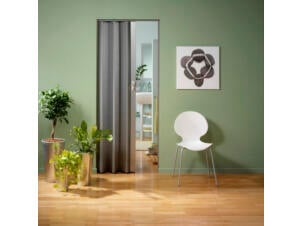 Grosfillex porte accordéon Spacy 205x84 cm aspect aluminium