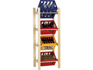 Practo Home porte-caisses 155x61x40 cm bois