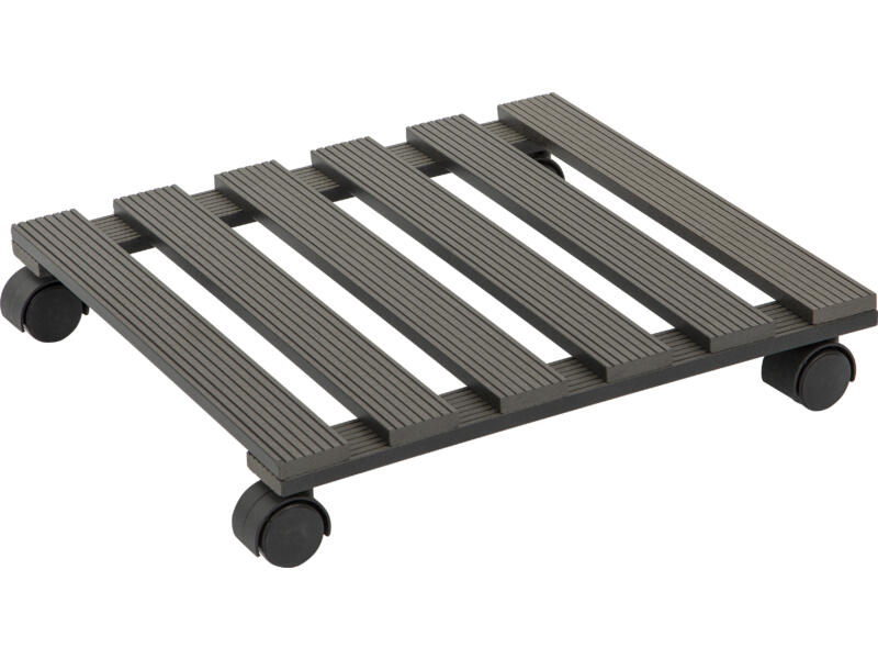BRB Chariot De Transport Bac 60x40 Cm Ouvert - 250 Kg - 4 Roulettes Pivotantes Orange