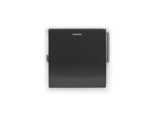Brabantia porte-rouleau de papier avec clapet ReNew noir mat