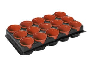 AVR pot de culture 7cm brun 18 pièces