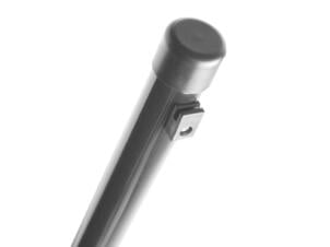Giardino poteau avec supports 200x4 cm rond gris
