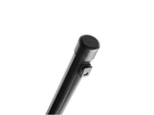 Giardino poteau avec supports 230x4 cm rond noir