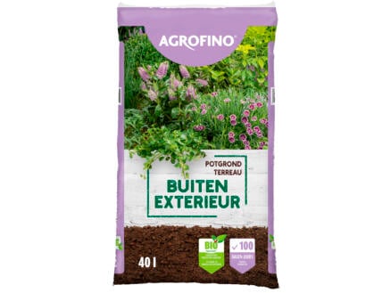 Agrofino potgrond voor buitenplanten 40l 1