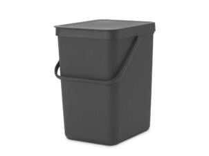 Brabantia poubelle Sort & Go 25l gris foncé