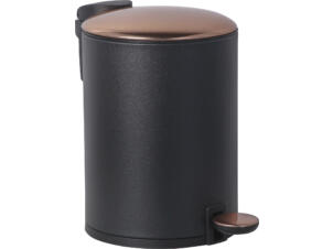 Practo Home poubelle à pédale 3l noir/bronze