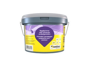 Weber Beamix primaire carrelages supports non poreux 4kg jaune clair