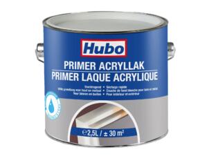 Hubo primer acrylique pour intérieur et extérieur 2,5l blanc