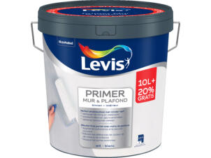 Levis primer mur & plafond 12l blanc