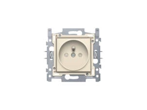 Niko prise avec broche de terre Original Cream 21mm