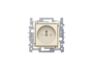 Niko prise avec broche de terre Original Cream 28,5mm