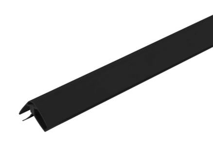 Dumaplast profil d'angle 260cm PVC noir 1