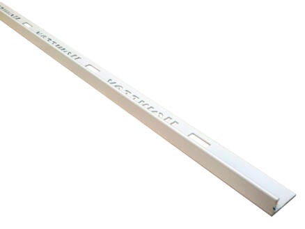Homelux profil de carrelage droit 11mm 270cm aluminium blanc 1