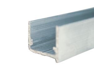 Scala profilé d'embout pour plaques en polycarbonate 105cm 16mm aluminium