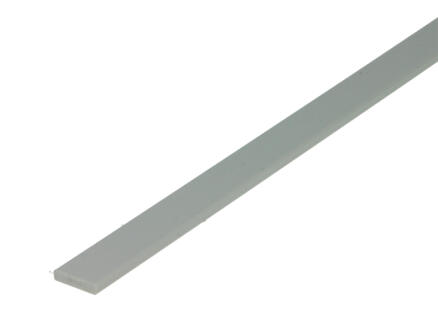 Arcansas profilé plat 1m 13mm 3mm PVC blanc 1