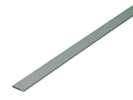 Arcansas profilé plat 1m 15mm 2mm aluminium brillant anodisé 1